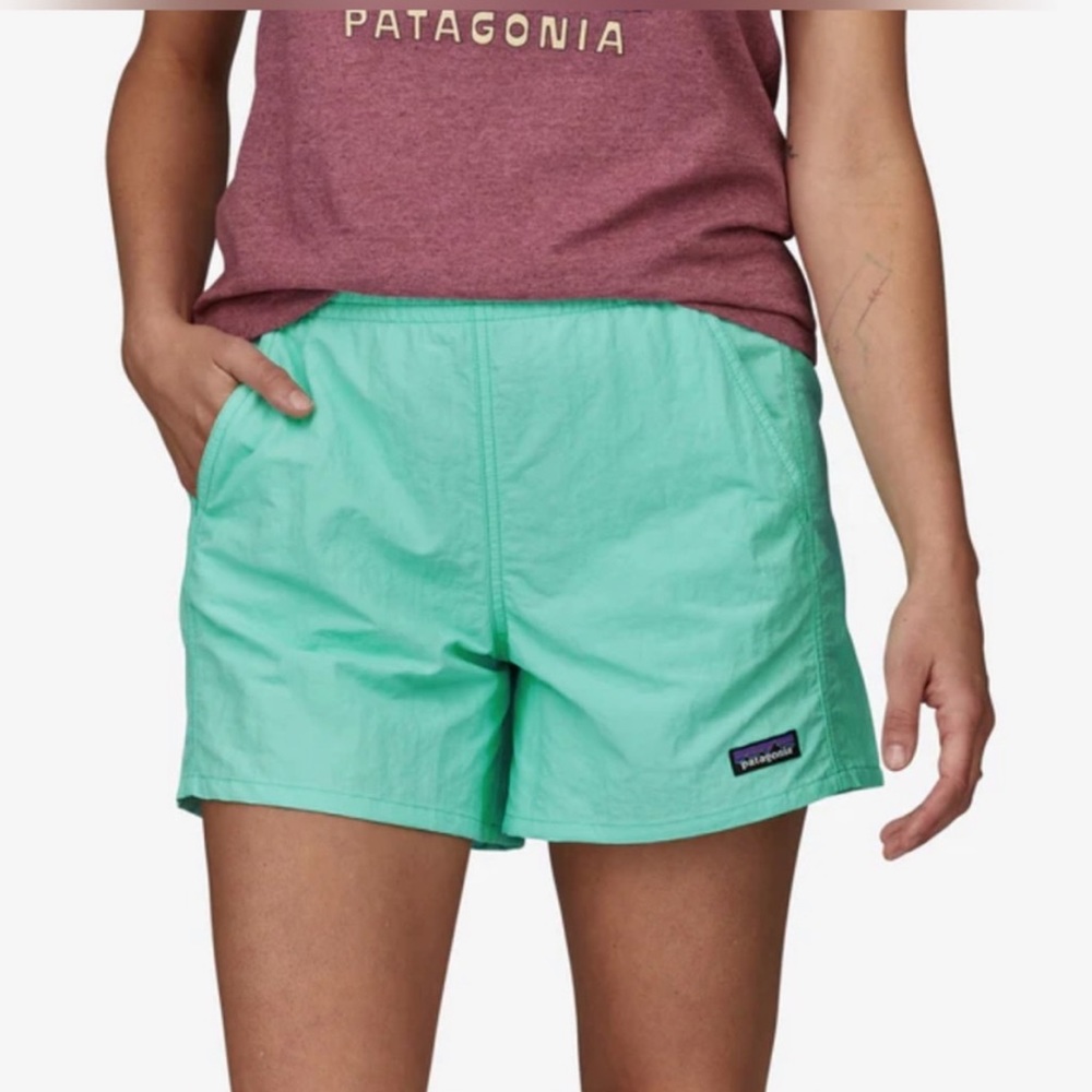 NWT Patagonia Baggies Turquoise Shorts - Bend Blue